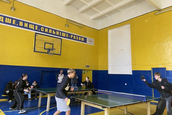 другий етап змагань з настільного тенісу під девізом «Пліч-о-пліч»
