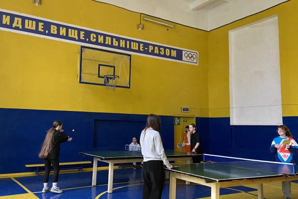 другий етап змагань з настільного тенісу під девізом «Пліч-о-пліч»