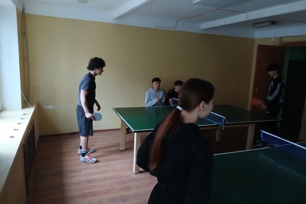 Підготовка команди коледжу до змагань з настільного тенісу