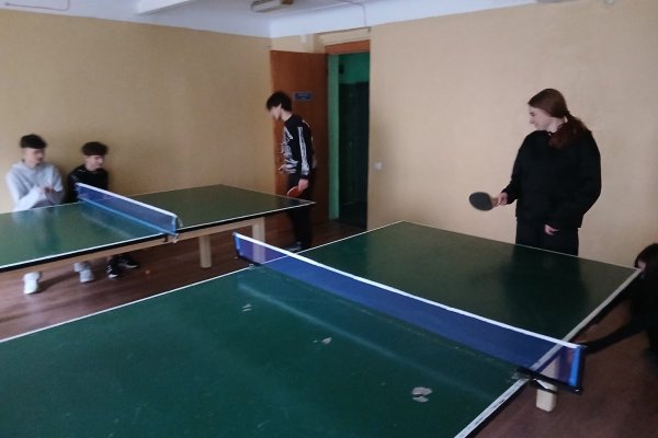 Підготовка команди коледжу до змагань з настільного тенісу